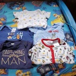 Short sleeve onesies one is a button down